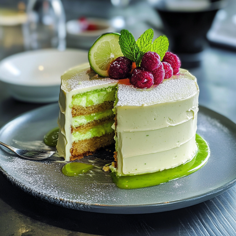 Mojito Cake with Whipped Buttercream