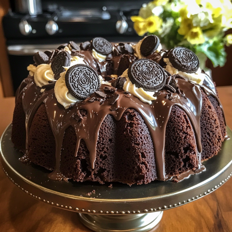 Chocolate Oreo Bundt Cake