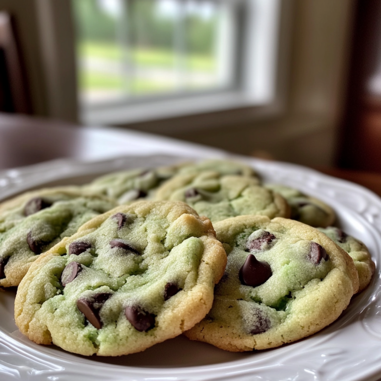 Mint Chocolate Chip Cookies