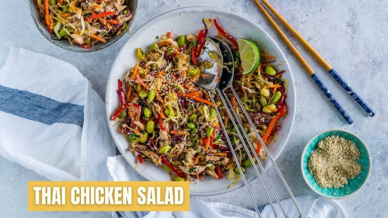 How to Make the Best Crunchy Thai Chicken Salad with Peanut Dressing
