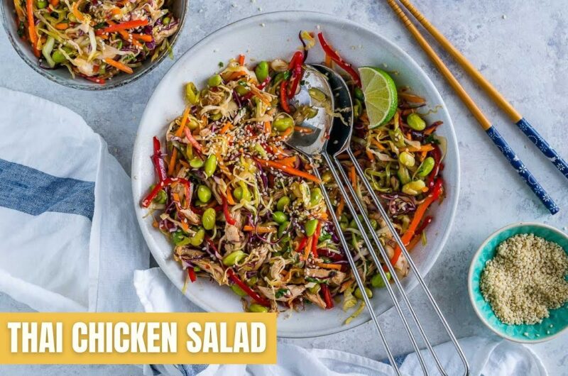 How to Make the Best Crunchy Thai Chicken Salad with Peanut Dressing